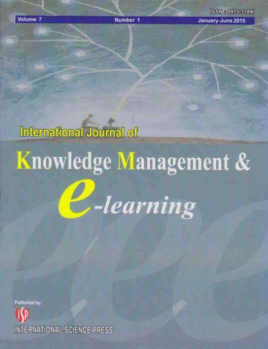 Knowledge Management & E-learning-an International Journal